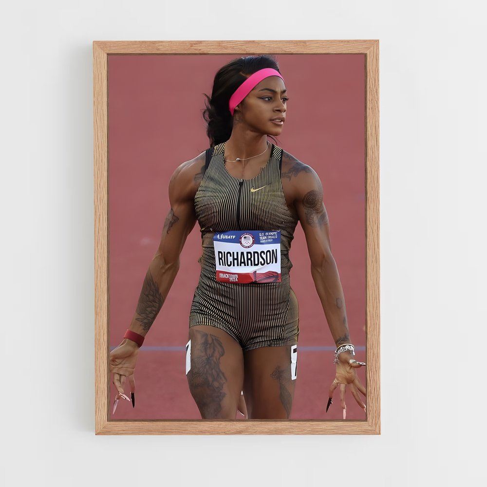 Poster Sha'carri Richardson – affiche Athlétisme (vue 4)